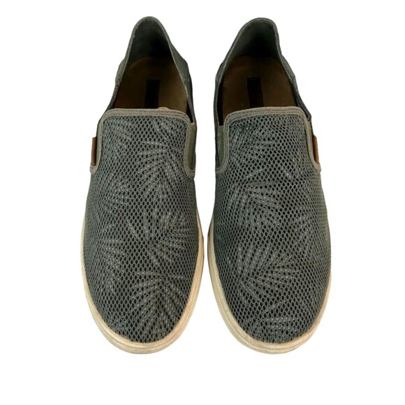Olukai Pehuea Sneakers Women's Size 9 Canvas Slip on Flats Green Print - Picture 1 of 12